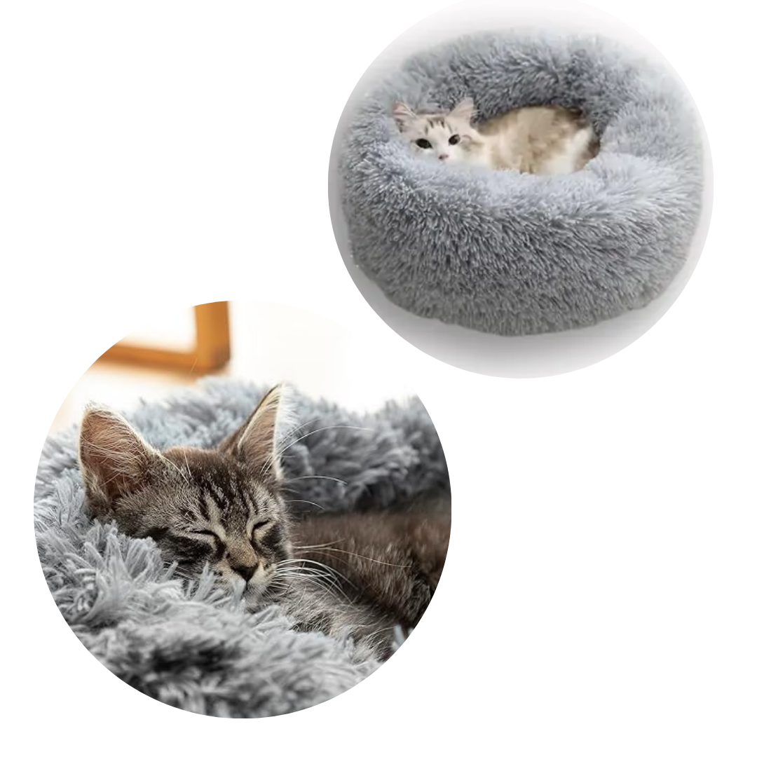 Cama para Mascotas Perro Gato Antiestres Felpa Peluche