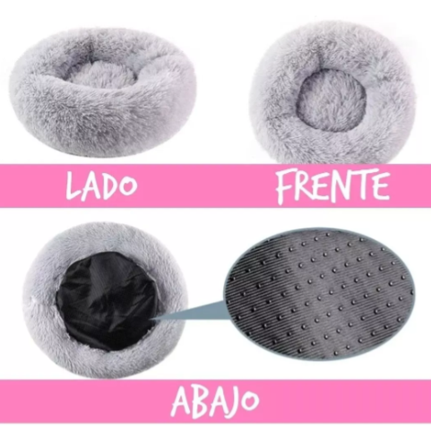 Cama para Mascotas Perro Gato Antiestres Felpa Peluche