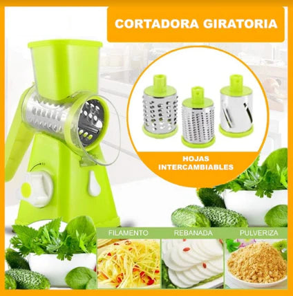 Rallador Multiuso Giratorio de vegetales y alimentos