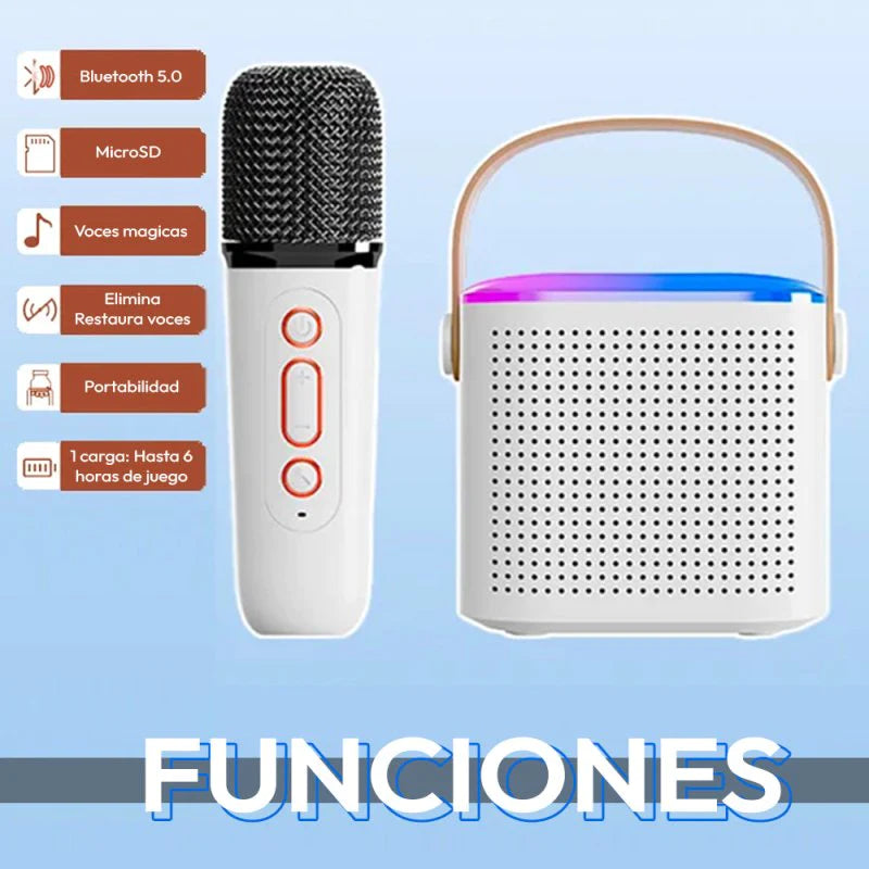 Parlante bluetooth con Microfono Karaoke